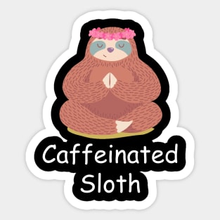 Caffeinated Sloth Sticker